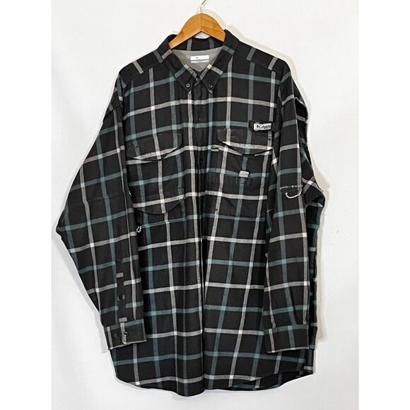 Columbia Sportswear Men's Sleeve PFG Flannel Button Down Shirt size XXL - Picture 1 of 11